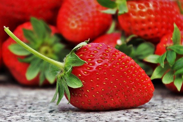 What is the season for strawberries in California?