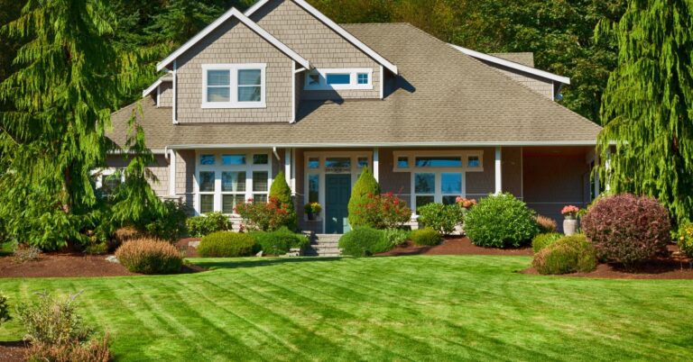 Home with Old Landscaping