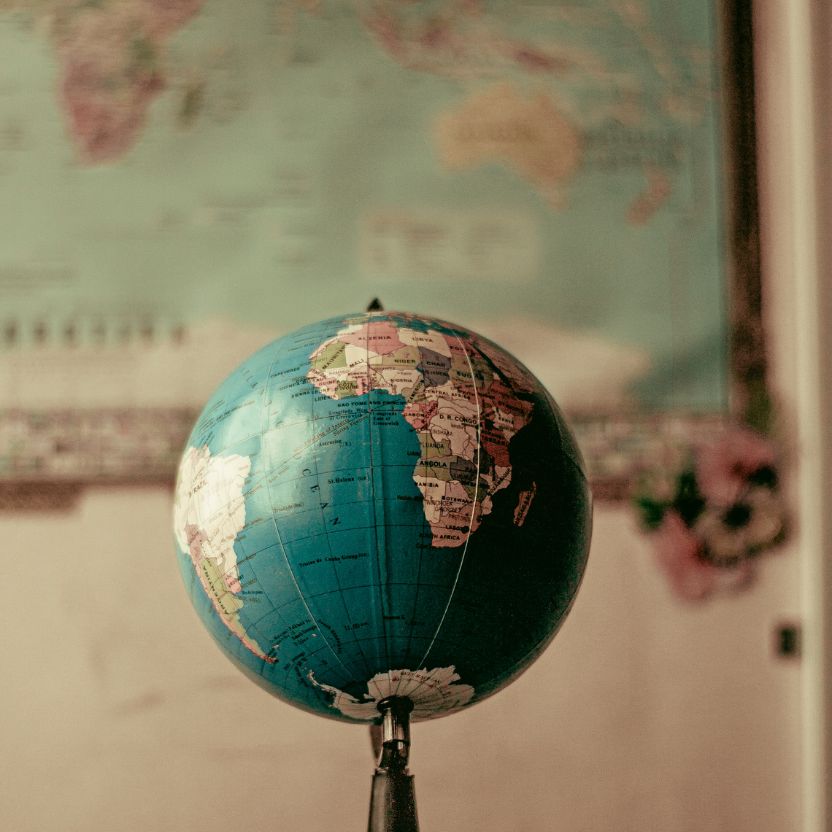 A Standard Tabletop Globe