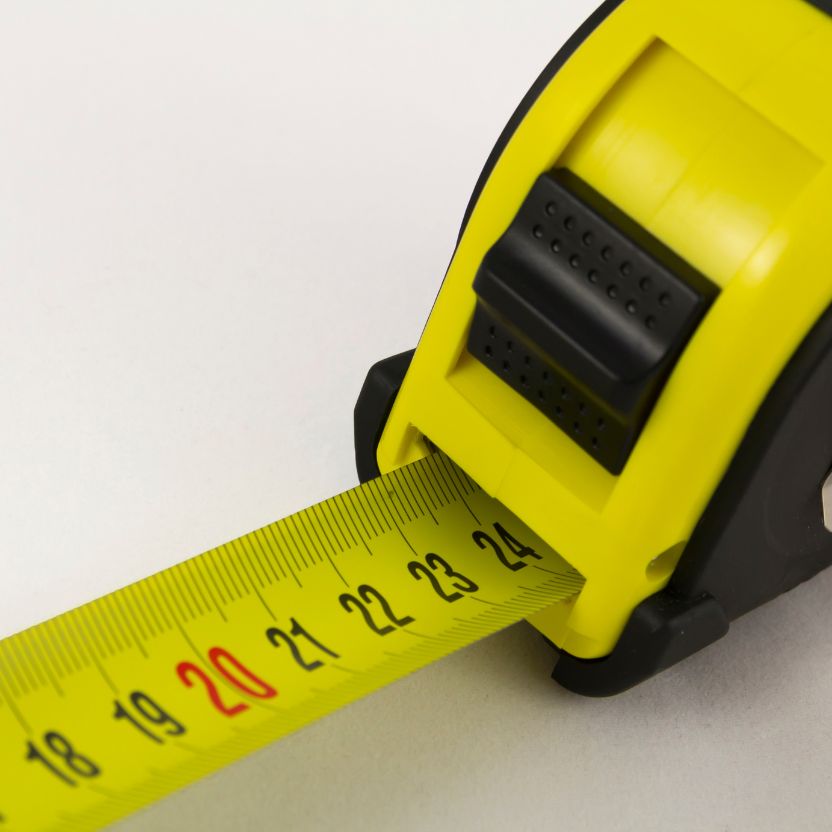 Standard Ruler Scale on a Measuring Tape